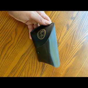 Ray-Ban black oversized glasses case.